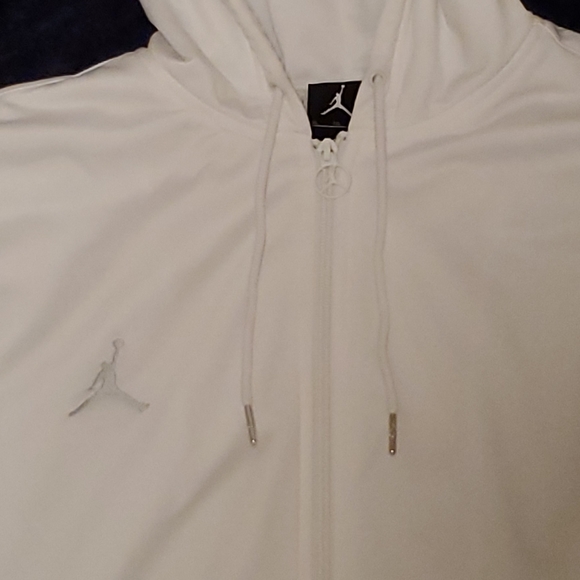 Vintage White Jordan Zip Up Hoodie - Picture 3 of 5
